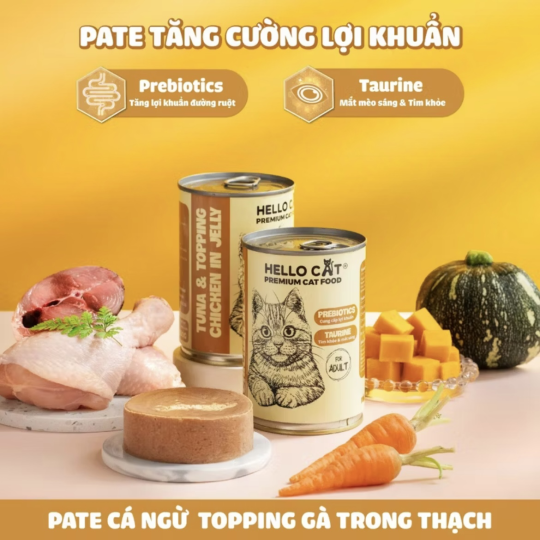 Pate lon Hello Cat 400gr