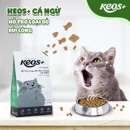 Hạt keos cho mèo tiêu búi lông 350gr