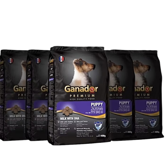 Hạt cho chó con Ganador sữa & DHA 400gr